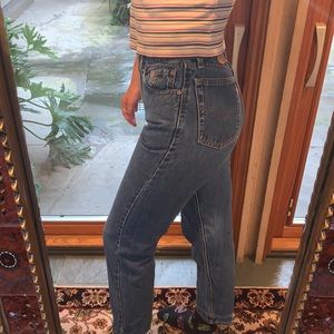 Vintage high wasted Levi’s denim jeans